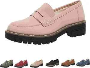 Orthoture-Orthopedic Platform Loafers, Comfort Orthopedic Shoes, Womens Round Toe Walking Shoe, Slip on Shoes