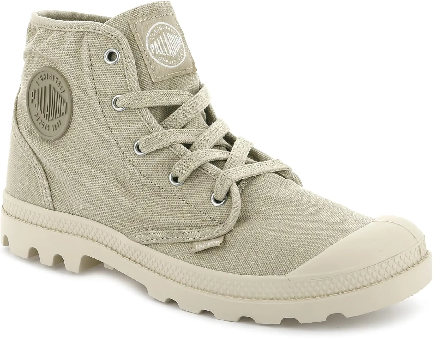 Palladium Women's Pampa Hi Boot, Vegan Canvas Lace Up Boot