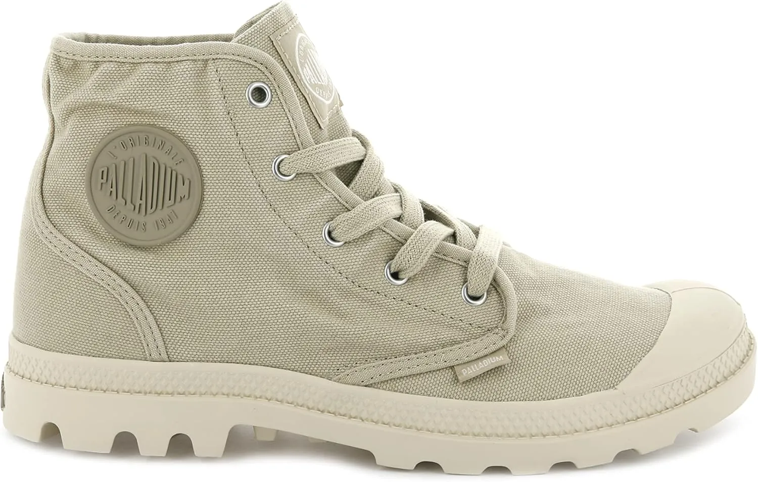 Palladium Women's Pampa Hi Boot, Vegan Canvas Lace Up Boot