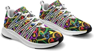 Pitovozu Camo Gay Pride Flag Sneaker Women Athletic Shoes Personalited Running Shoes Comfortable Sports Sneaker