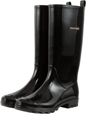 planone Tall Rain Boots Women Fashion Waterproof Boots for Women Light Outdoor Garden Shoes Muck Boots for Ladies Non Slip Work Shoes Rubber Boots with Premium Comfort Insole
