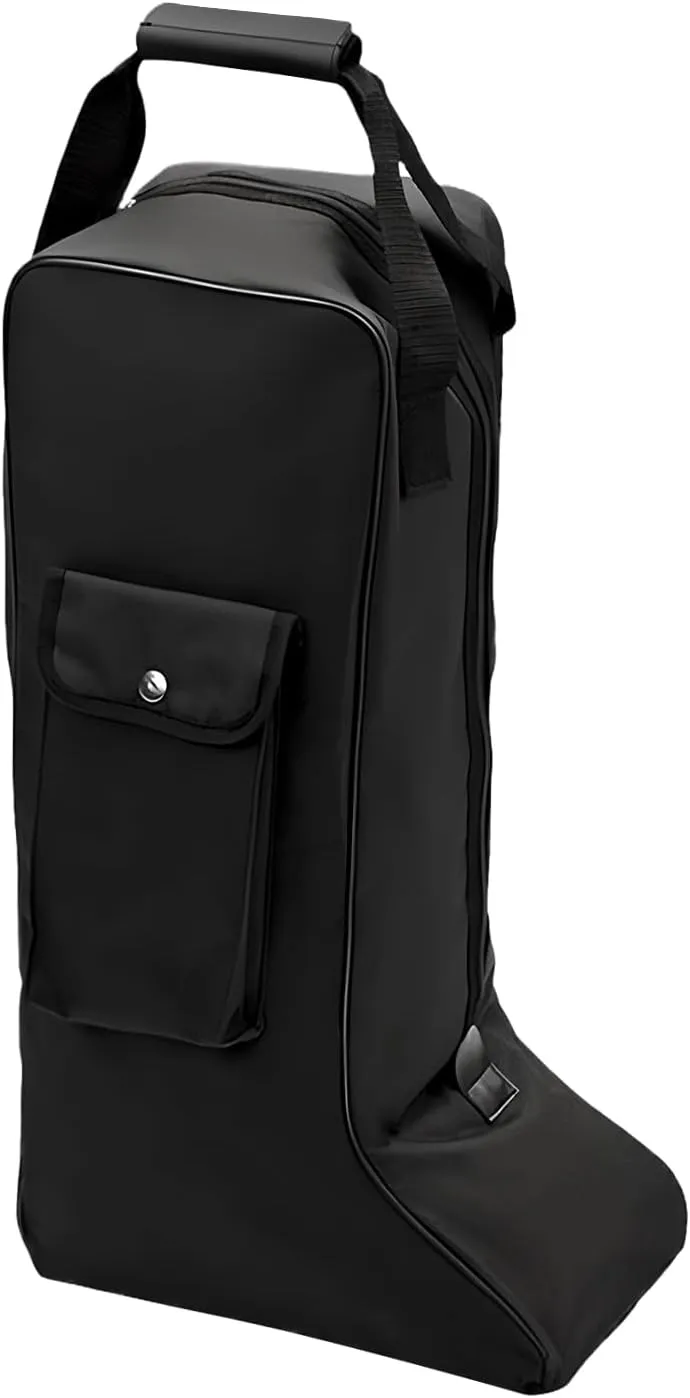 Portable Dust Proof Boot Storage Bags, Horse Riding Tall Boot Bag, Waterproof Equestrian Equipment Organizer, Oxford Cloth and Leather Knight Boot Carry Bag