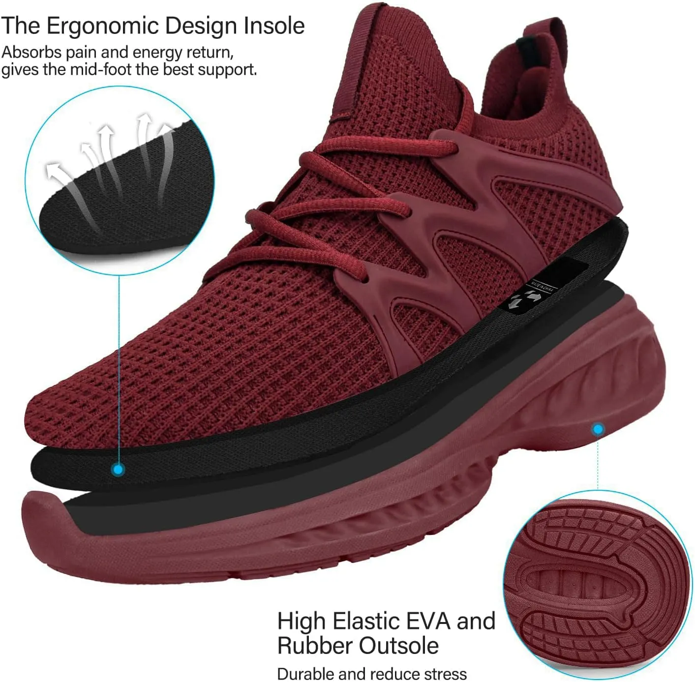 Pujcs Women Shoes Lightweight Tennis Shoes Non Slip Gym Workout Shoes Breathable Mesh Walking Womens Sneakers