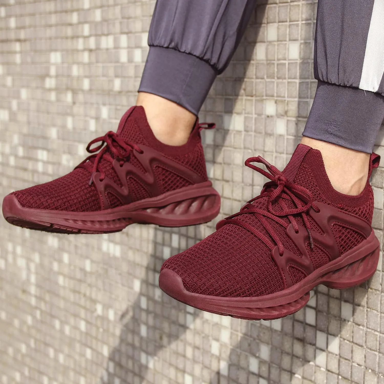 Pujcs Women Shoes Lightweight Tennis Shoes Non Slip Gym Workout Shoes Breathable Mesh Walking Womens Sneakers