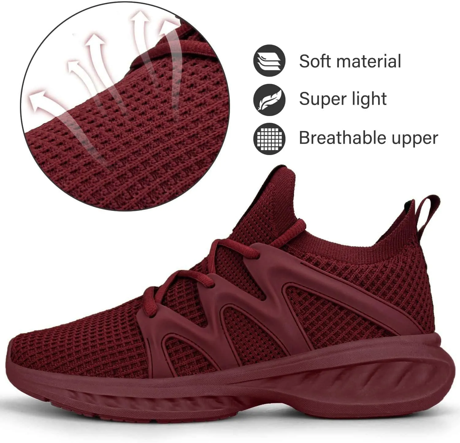 Pujcs Women Shoes Lightweight Tennis Shoes Non Slip Gym Workout Shoes Breathable Mesh Walking Womens Sneakers