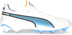 PUMA Womens King Ultimate Firm Ground/Ag Soccer Cleats Cleated, Firm Ground, Turf - White - Size 7 M