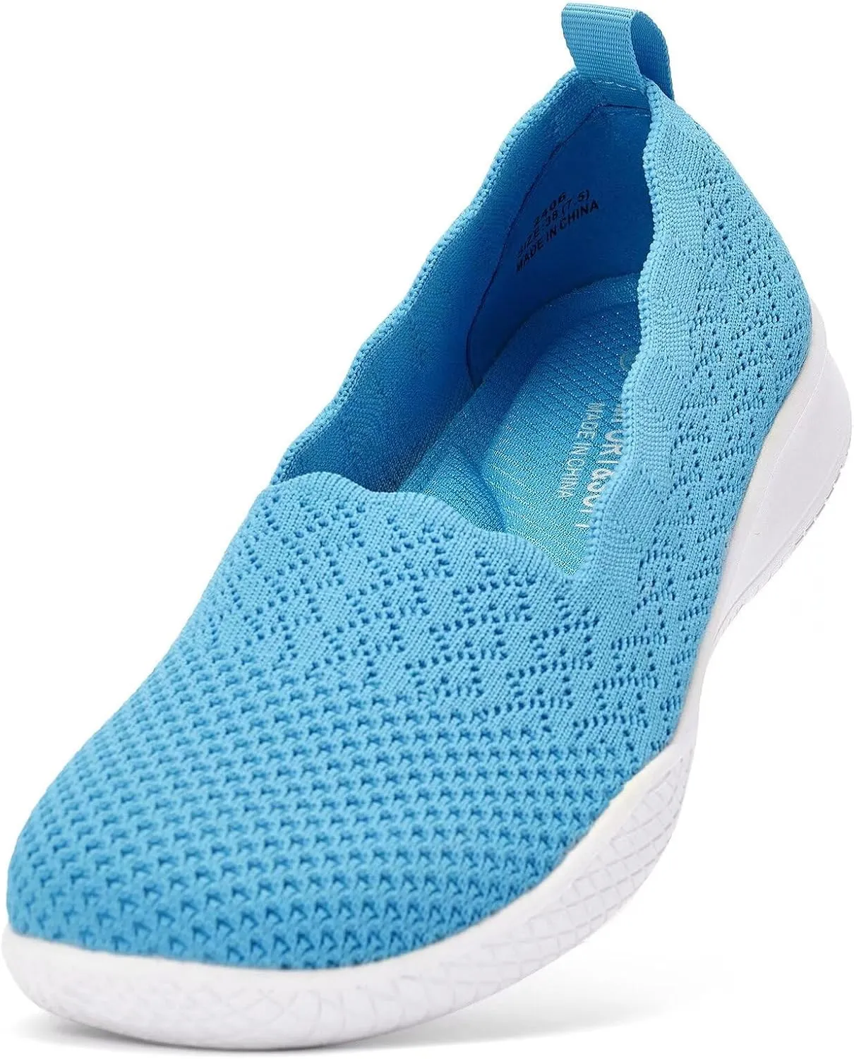 Puxowe Women's Casual Slip on Walking Shoes-Lightweight Knit Loafer