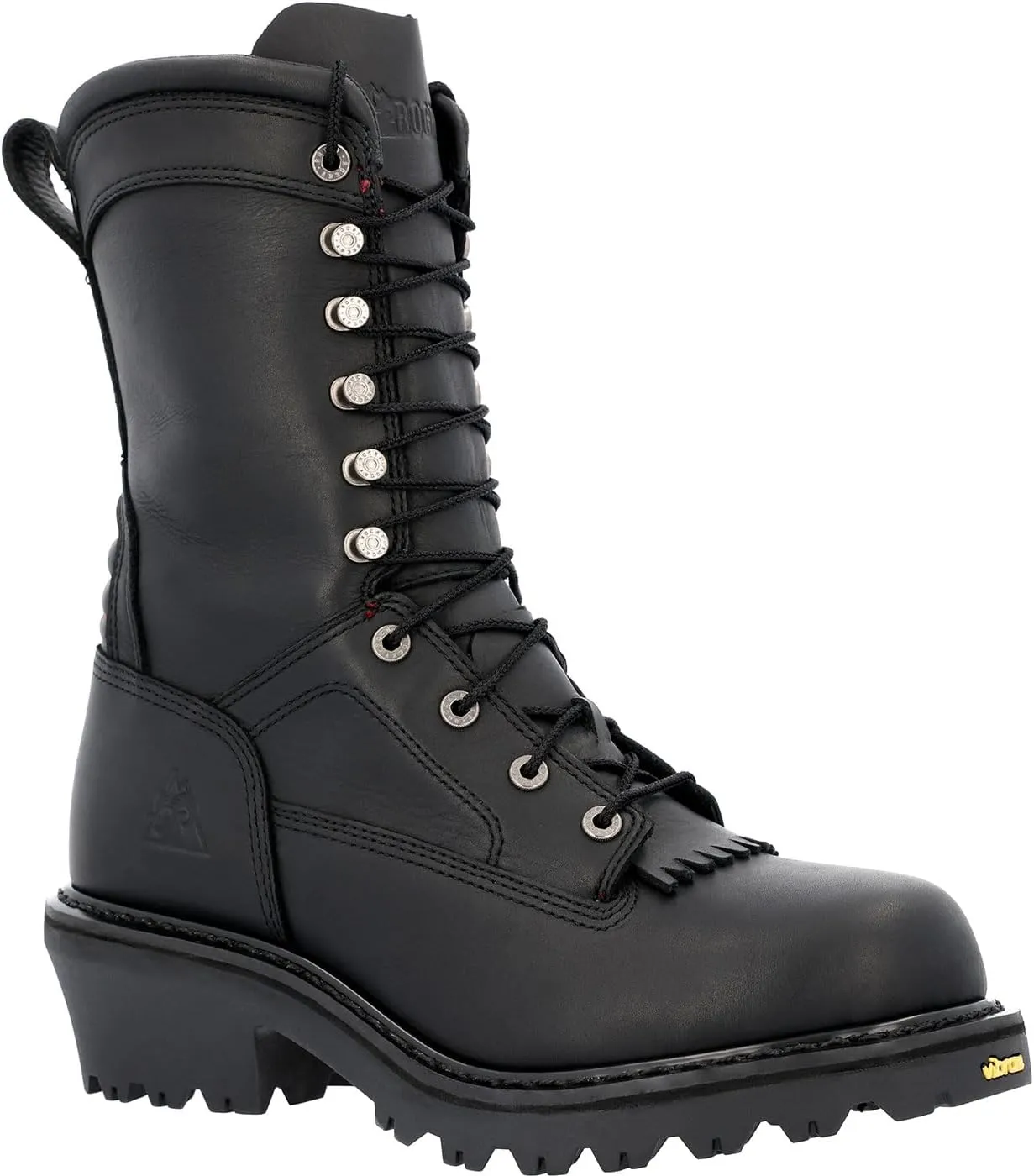 ROCKY Code Red Hotshot Logger Fire Boot, Black, Size 10(M)