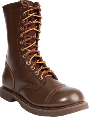 Rothco Leather Jump Boots - 10 Inch - High-Ankle Support and Impact Absorption