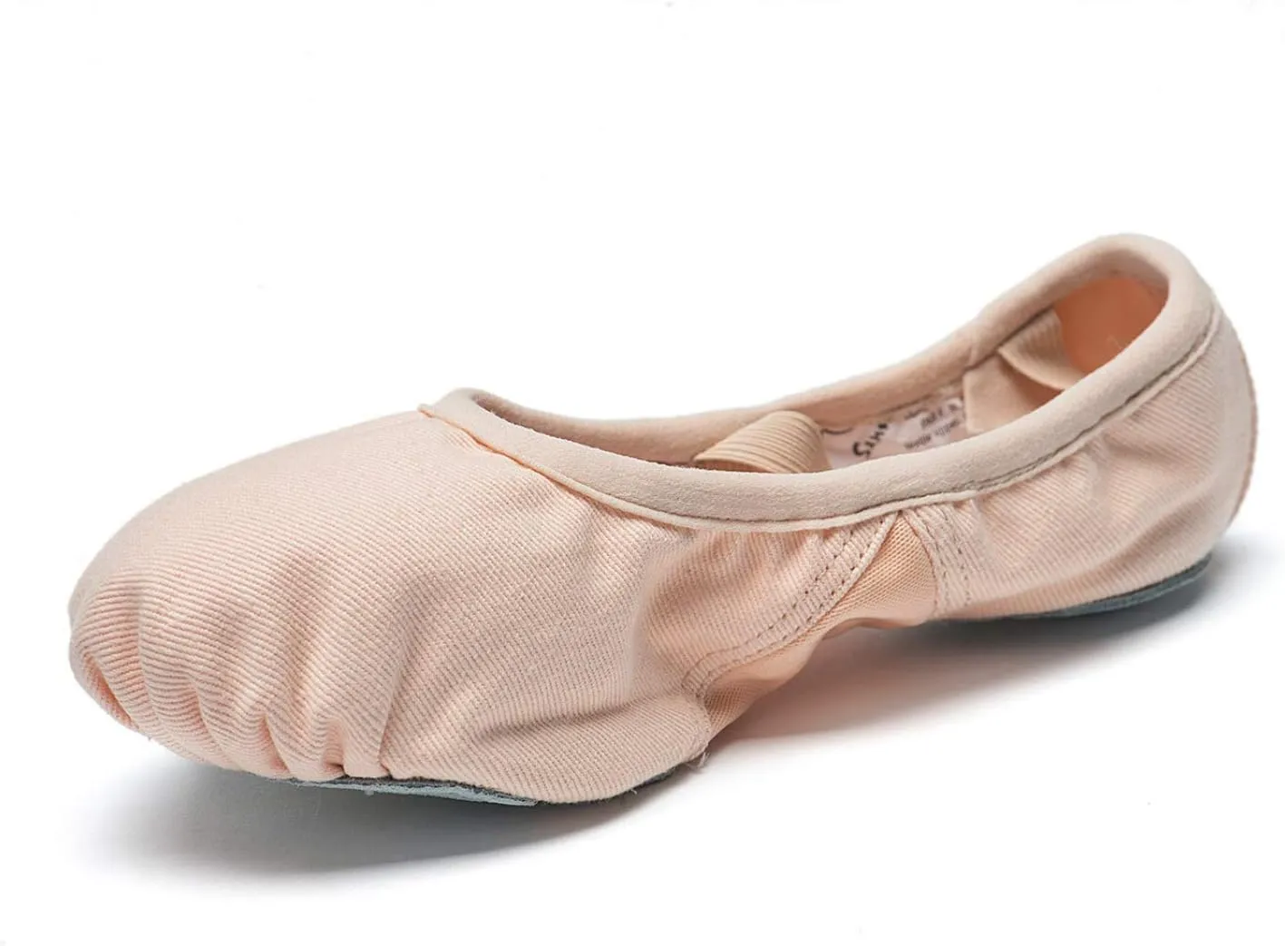 SANSHA Girl's Split Vegan Sole Soft Ballet Shoes 332v Ve-guette Flat