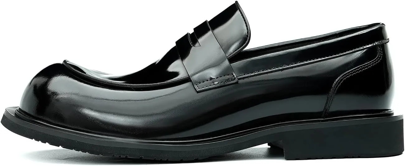 Santimon Men's Loafers & Slip-Ons Formal Dress Shoes Fashion Casual Business Wedding Leather Summer Shoes Penny Loafers Mocasines Hombre
