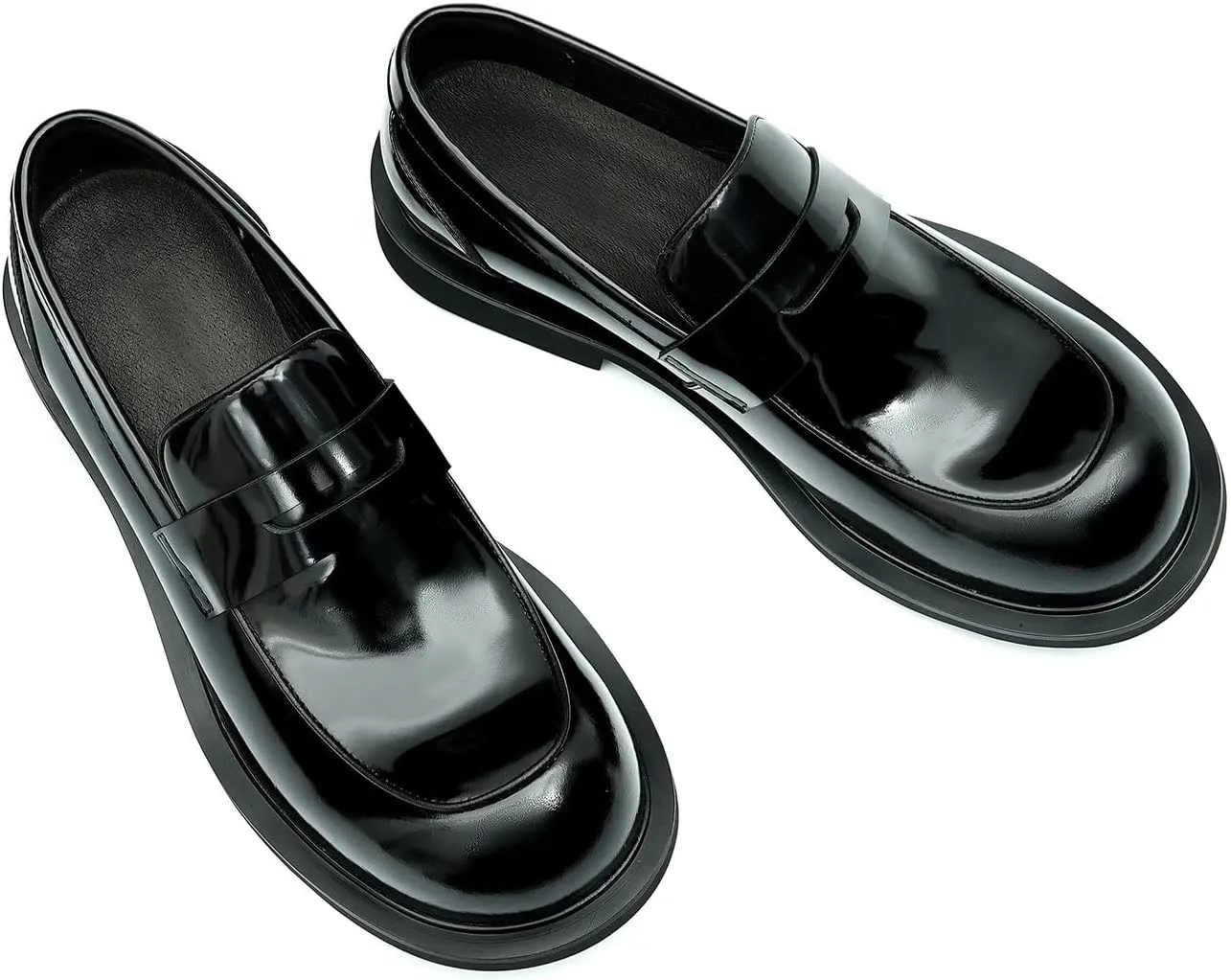 Santimon Men's Loafers & Slip-Ons Formal Dress Shoes Fashion Casual Business Wedding Leather Summer Shoes Penny Loafers Mocasines Hombre