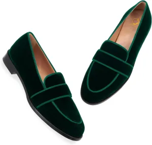 SHODENSE Women Round Toe Loafers Flats Velvet Slip On Dress Shoes Comfortable Casual 1 inch Flat Heel Penny Loafers Suede Office Ladies Work Walking Flat Shoes Drive Elegant 4-11 M US
