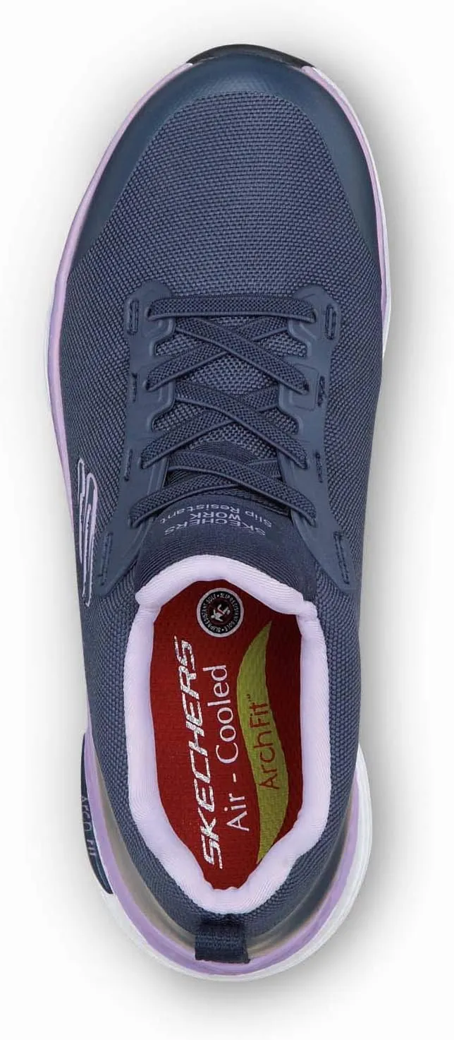 Skechers Arch Fit Work Leslie, Women's, Alloy Toe, Slip Resistant Low Athletic Slip On Work Shoe