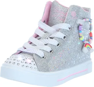 Skechers Girls' Twinkle Sparks-Charm Bestie Sneaker