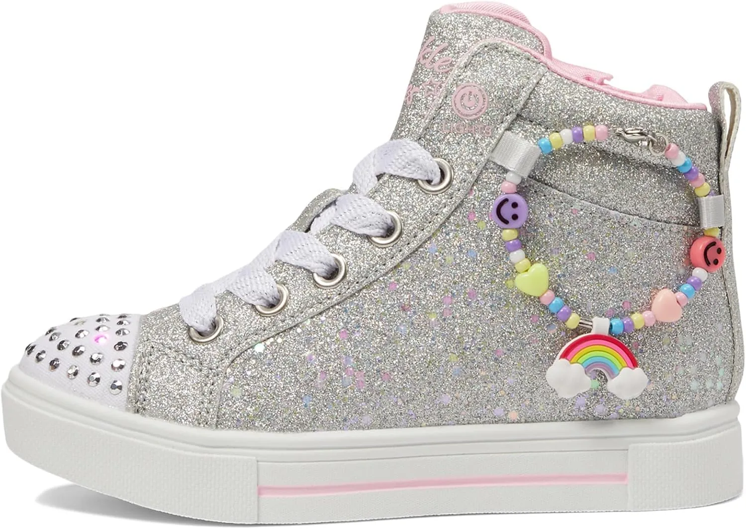 Skechers Girls' Twinkle Sparks-Charm Bestie Sneaker