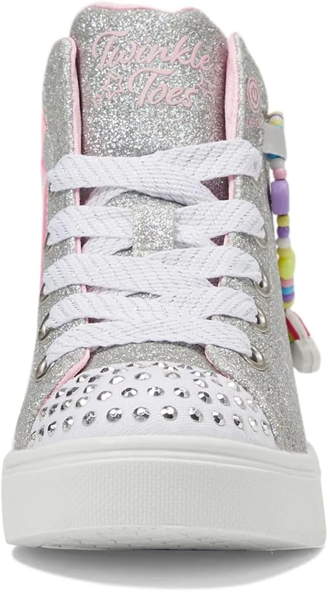 Skechers Girls' Twinkle Sparks-Charm Bestie Sneaker