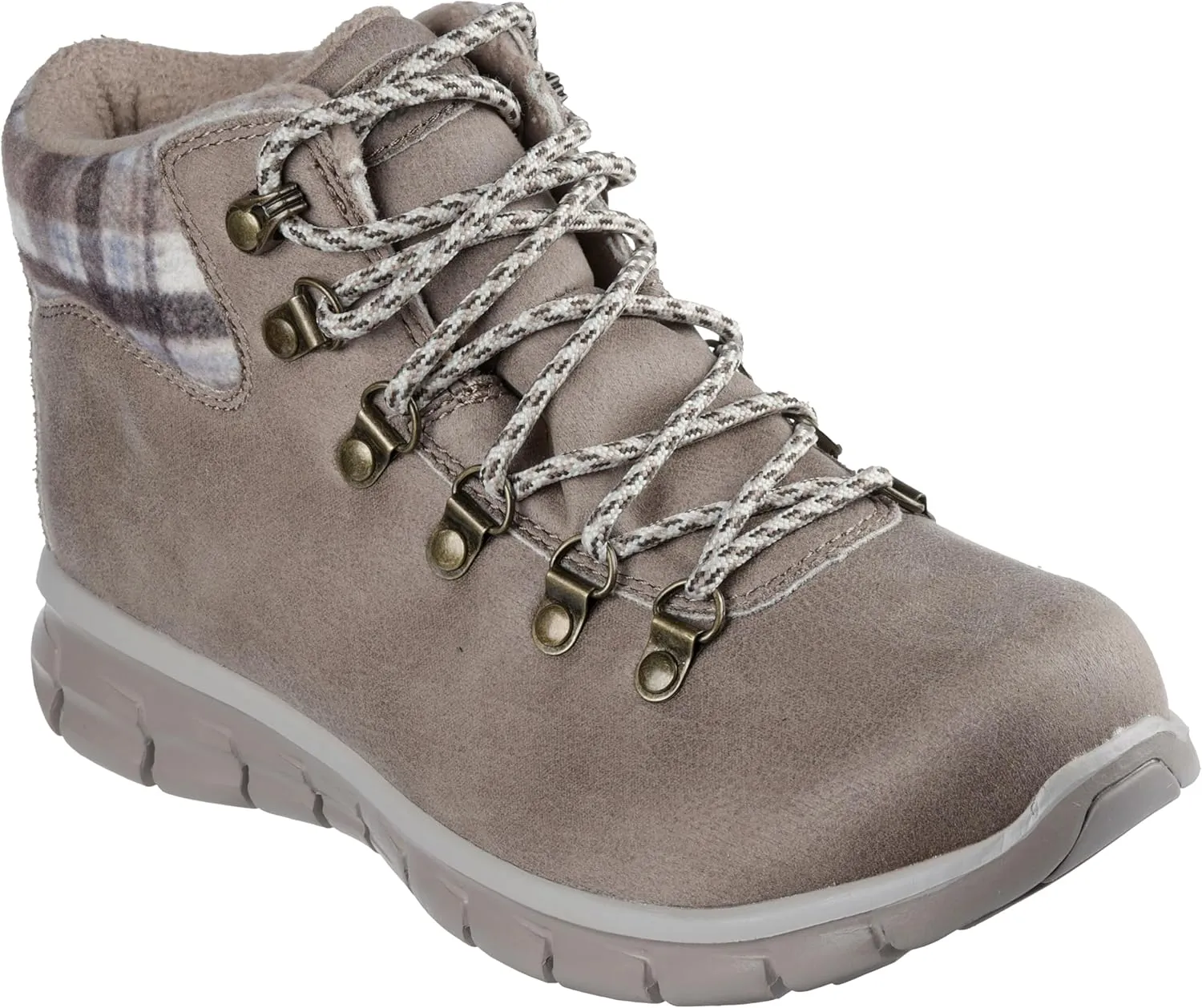 Skechers Women's Synergy-Plaid Mood Ankle Boot