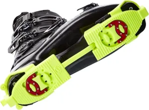 SkiSkootys Ski Boot Bottom Protector with Claws & Foldable Design - Slip-Resistant Ski Boot Traction Cleats for Walking on Ice & Snow - Adjustable Skiing Accessories - USA Made