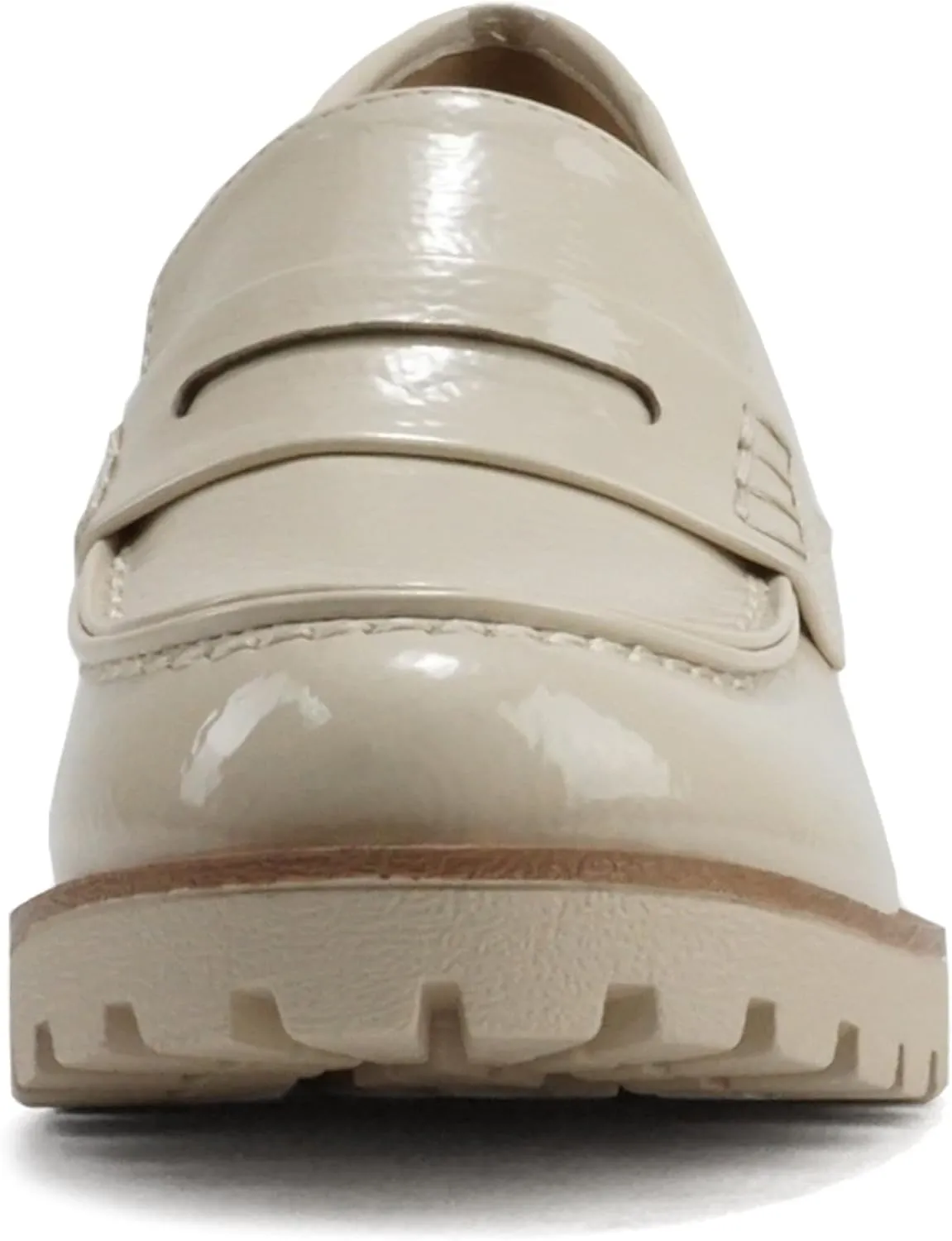 Soda “Kinder” ~ Women Slip On Chunky Mid Heel Lug Sole Penny Loafer Shoe