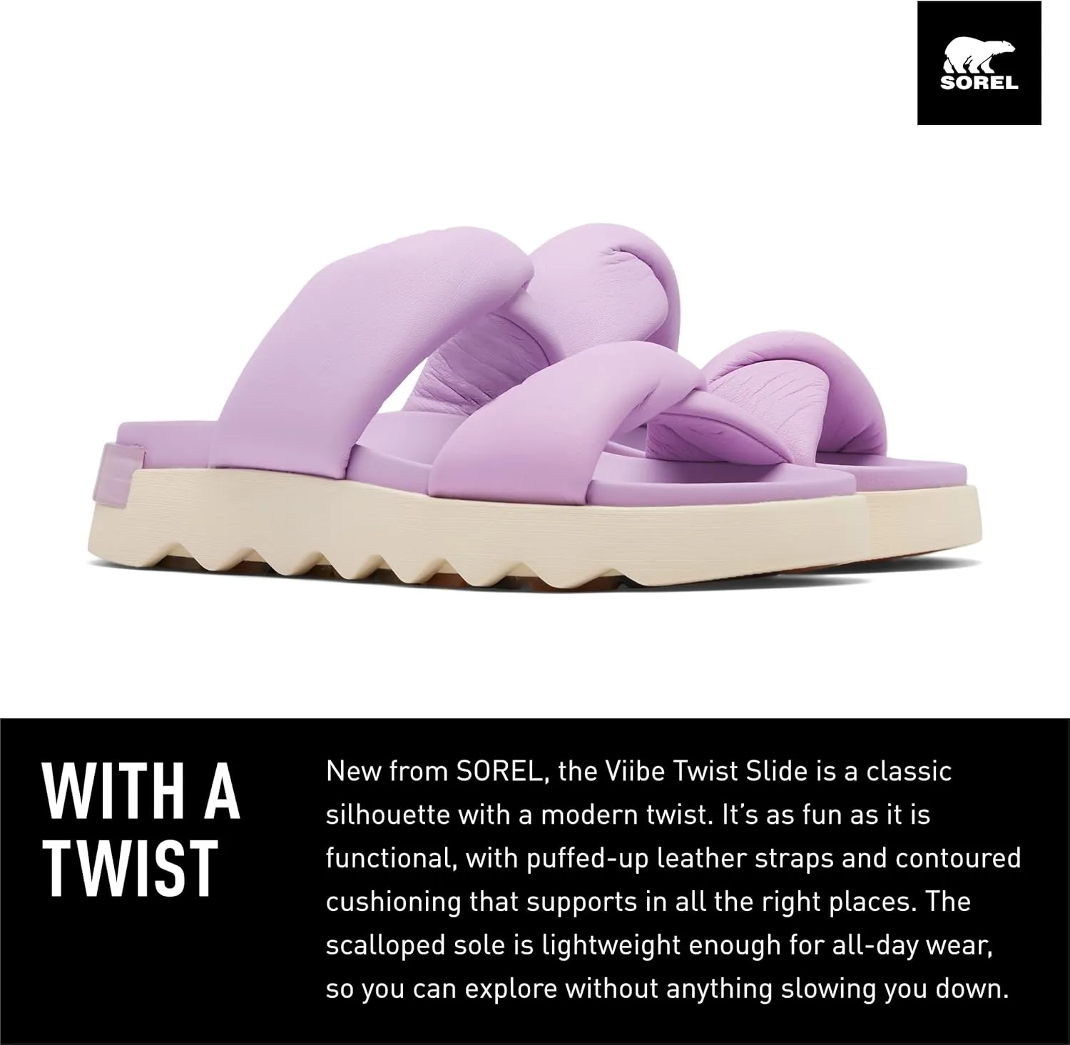 Sorel Women's Viibe Twist Slide Sandals