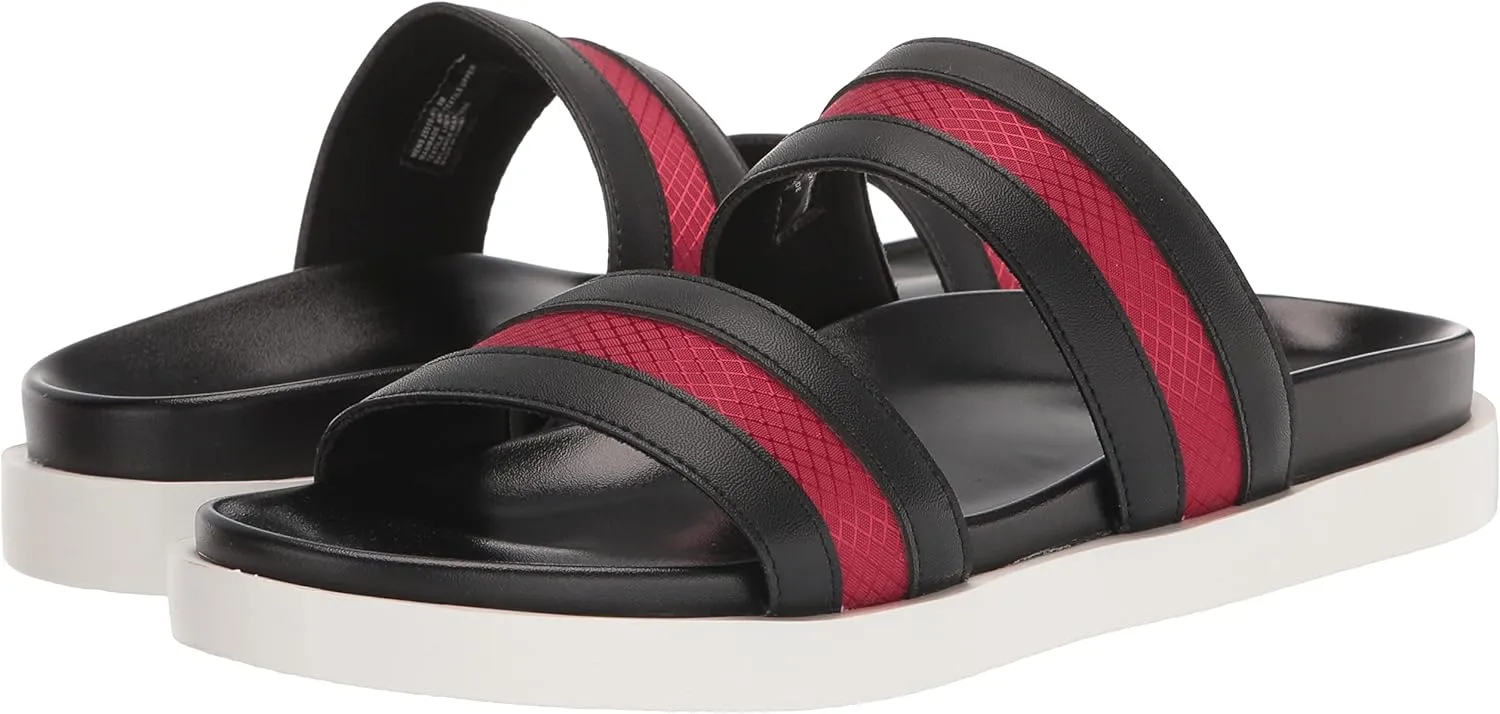STACY ADAMS Men's Metro Double Strap Slide Sandal Flat