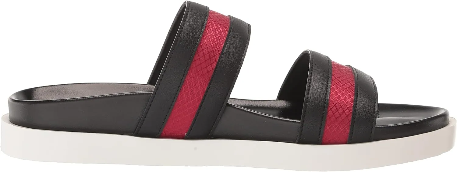 STACY ADAMS Men's Metro Double Strap Slide Sandal Flat