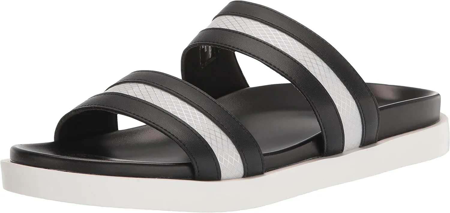 STACY ADAMS Men's Metro Double Strap Slide Sandal Flat