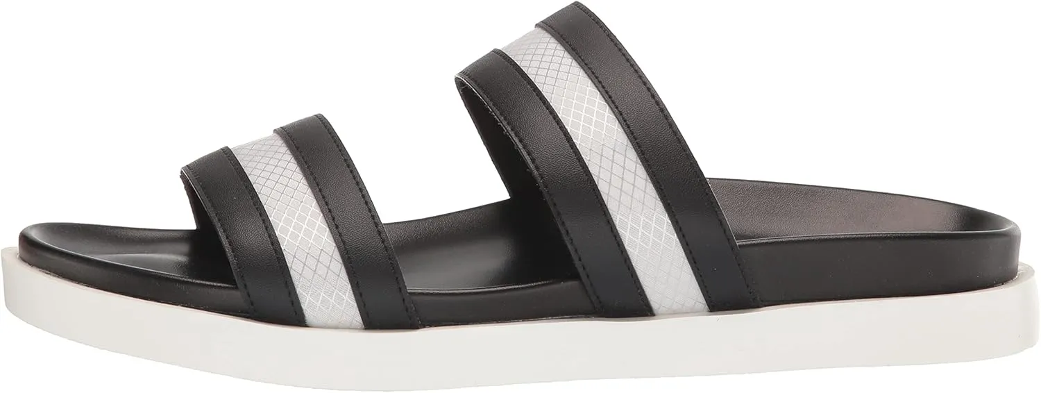STACY ADAMS Men's Metro Double Strap Slide Sandal Flat