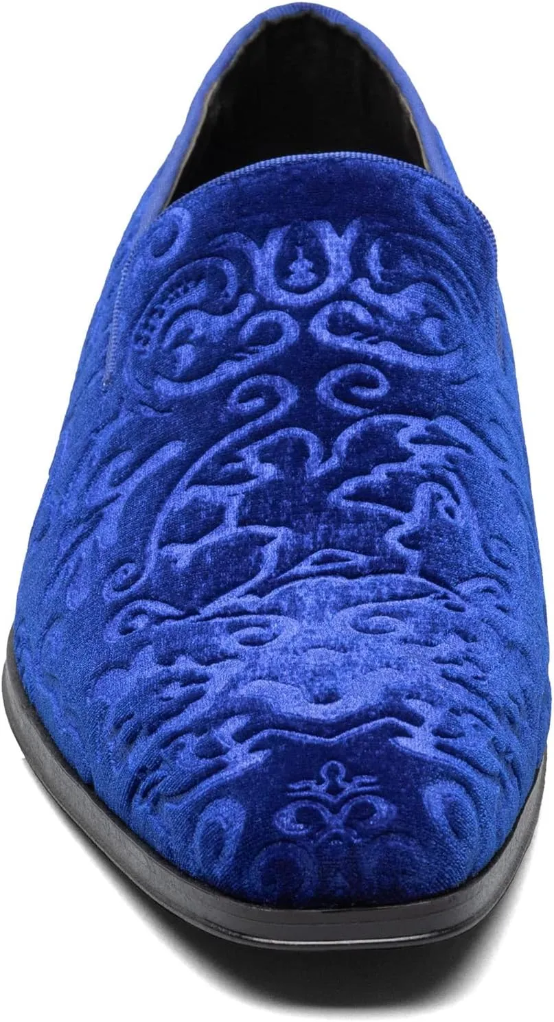 STACY ADAMS Men's Saunders Velour Slip on Loafer