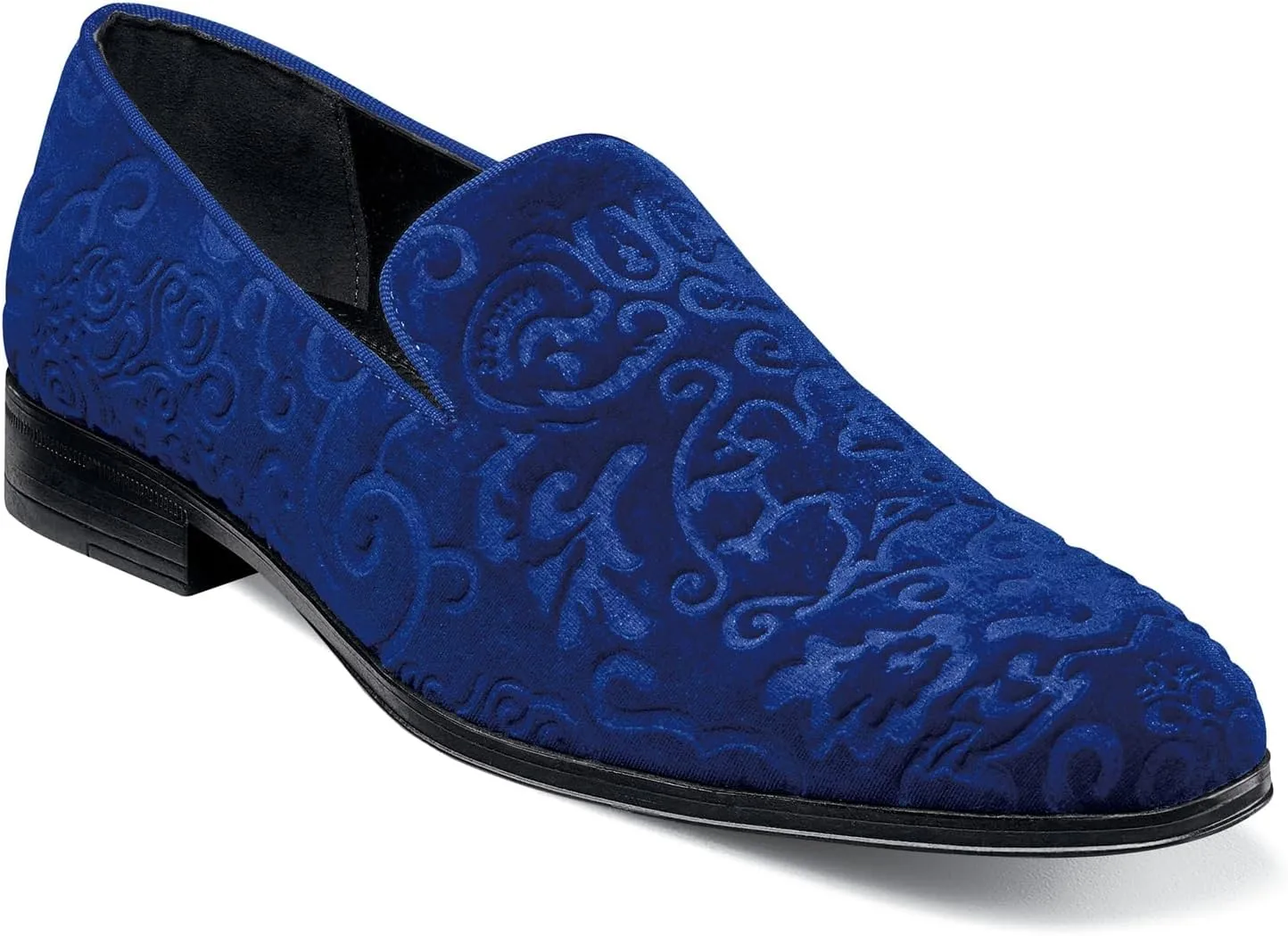 STACY ADAMS Men's Saunders Velour Slip on Loafer