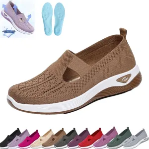 Stanceflex Shoes for Women, Orthowalkway Womens Shoes, Orthopedic Breathable Soft Sole Footwear Wide Width Slip on Shoes