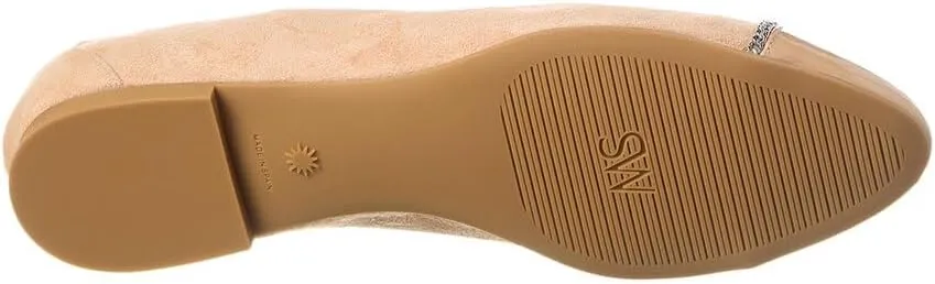 Stuart Weitzman Milla Chain Suede Ballet Flat