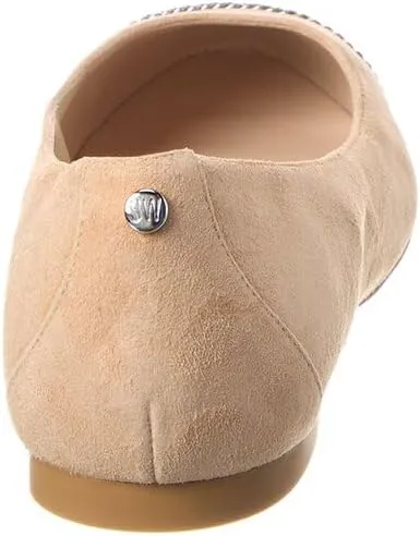 Stuart Weitzman Milla Chain Suede Ballet Flat