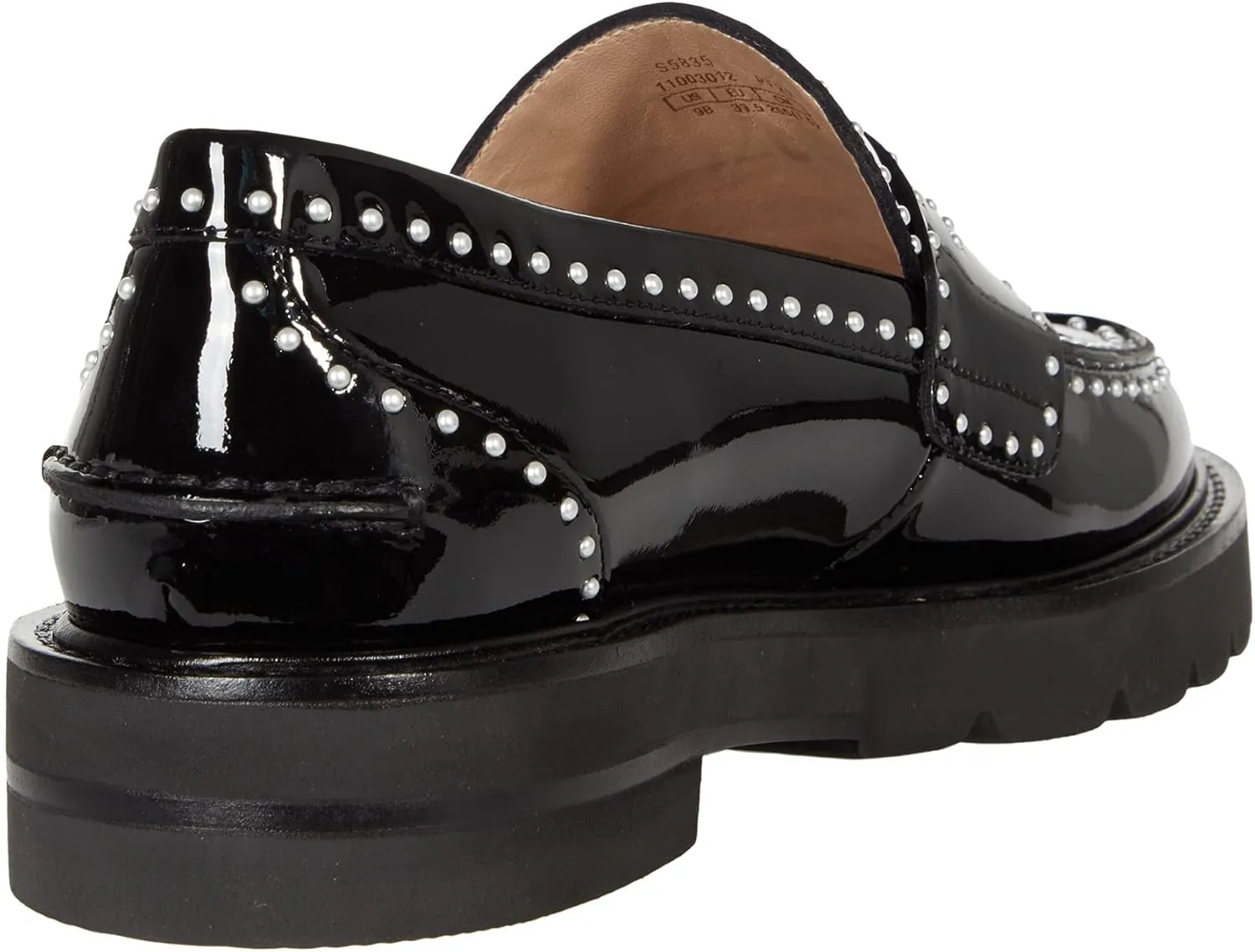 Stuart Weitzman Parker Lift Mini Pearl Loafer