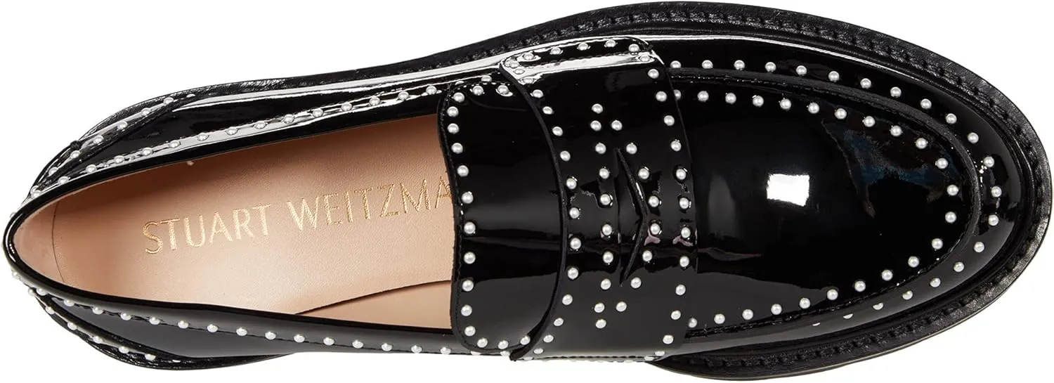 Stuart Weitzman Parker Lift Mini Pearl Loafer