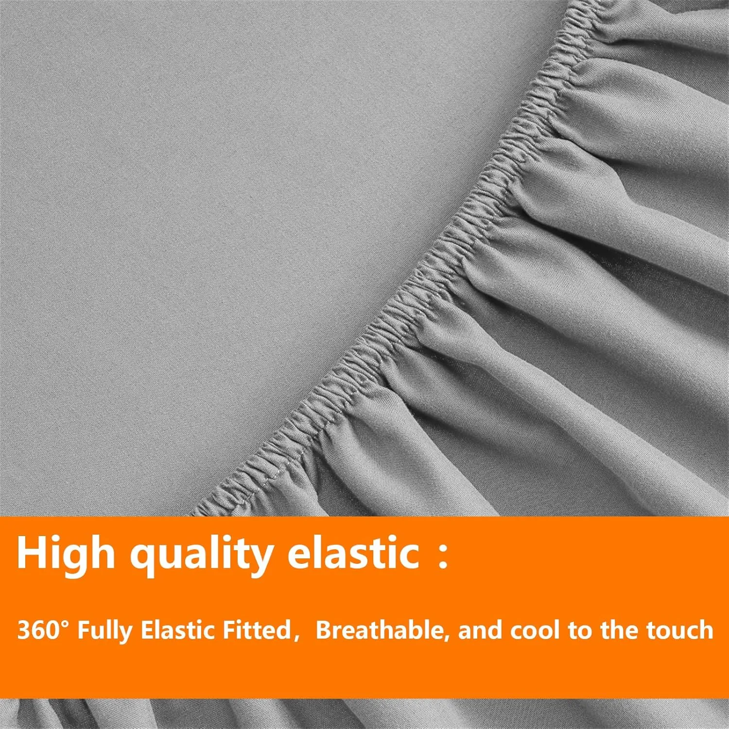 TAIMIT Grey Full Size Comforter Set - 7 Pieces, Bed in a Bag Bedding Sets with All Season Soft Quilted Warm Fluffy Reversible Comforter,Flat Sheet,Fitted Sheet,2 Pillow Shams,2 Pillowcases