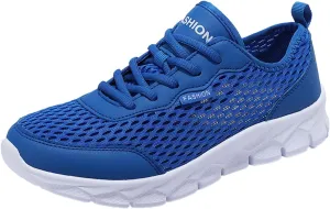 Tennis Shoes Womens Lightweight Comfortable Lace up Womens Running Shoes Breathable Men's Casual Shoes Black Sneakers Steel Toe Tennis Shoe Cross Trainer Shoe