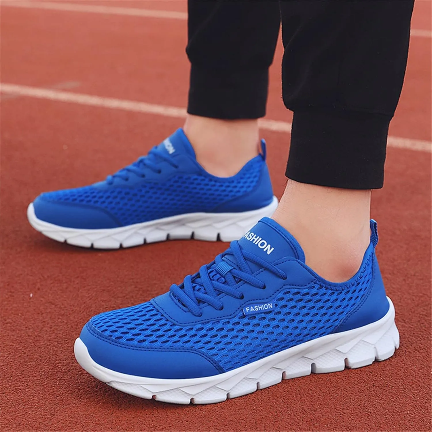Tennis Shoes Womens Lightweight Comfortable Lace up Womens Running Shoes Breathable Men's Casual Shoes Black Sneakers Steel Toe Tennis Shoe Cross Trainer Shoe