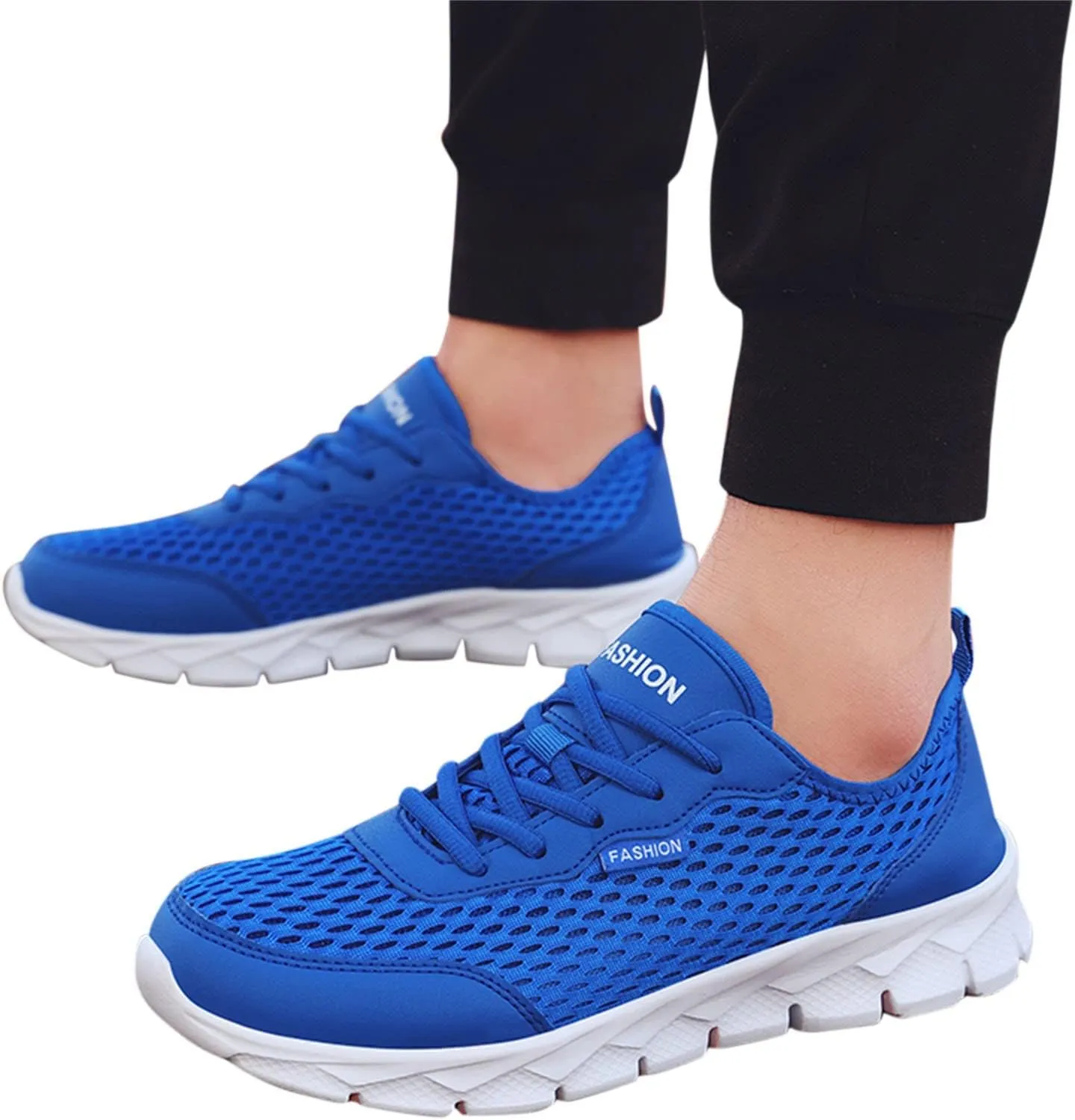 Tennis Shoes Womens Lightweight Comfortable Lace up Womens Running Shoes Breathable Men's Casual Shoes Black Sneakers Steel Toe Tennis Shoe Cross Trainer Shoe