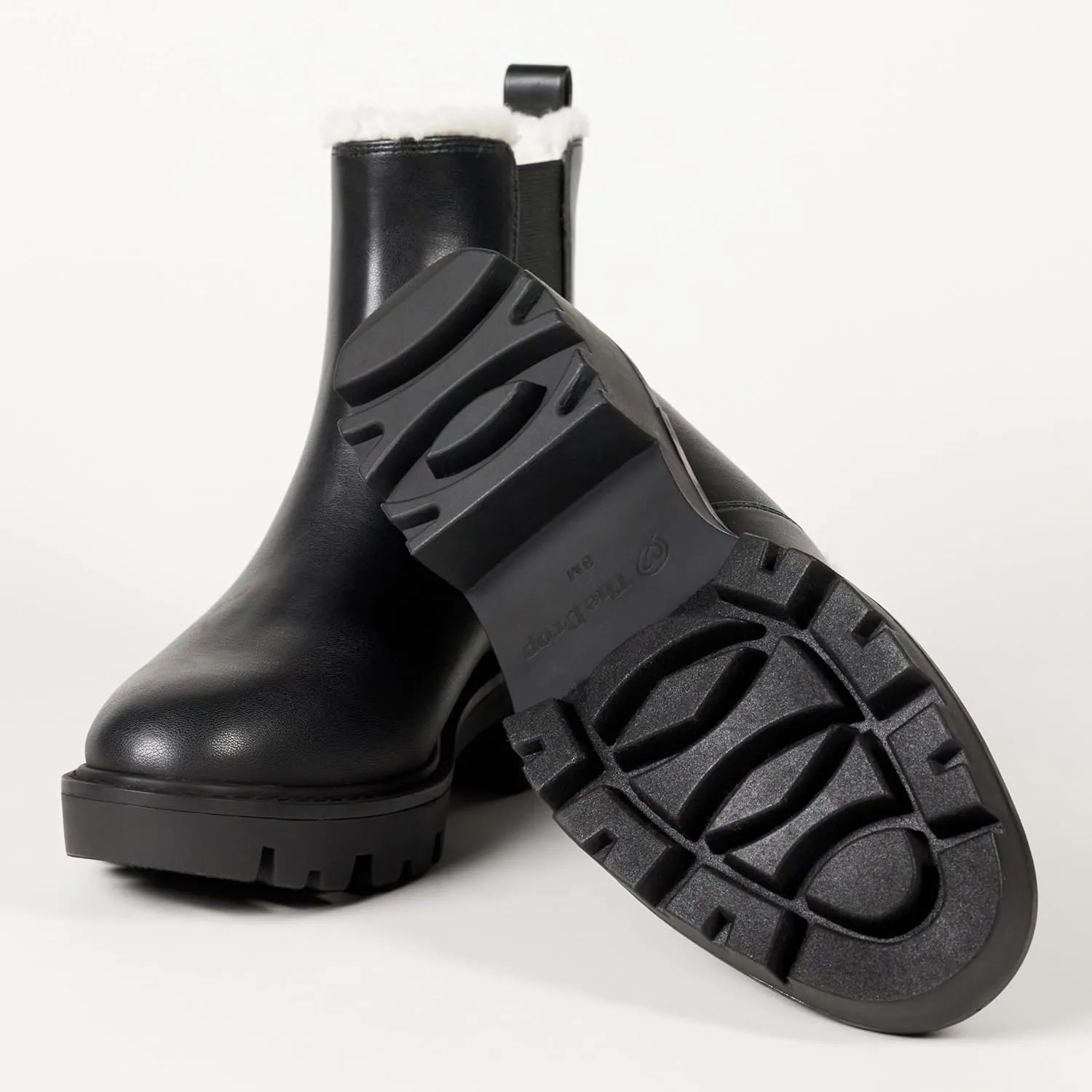 The Drop Women's Campbell Sherpa Chelsea Boot