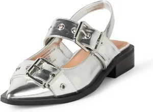 The Drop Women's Evie Moto Pointed Toe Flat