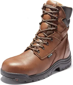 Timberland PRO Men's Titan 8 Inch Alloy Safety Toe Waterproof Industrial Work Boot, Brown, 11 Wide