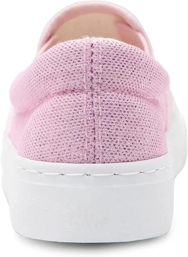 Toandon Toddler Girls Kids Sparkle Slip On Sneakers Loafers Age 2-10