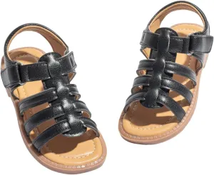 Toddler Girls Sandals Little Girl Summer Flat Sandal Baby Open Toe Outdoor Beach Holiday Dress Shoes