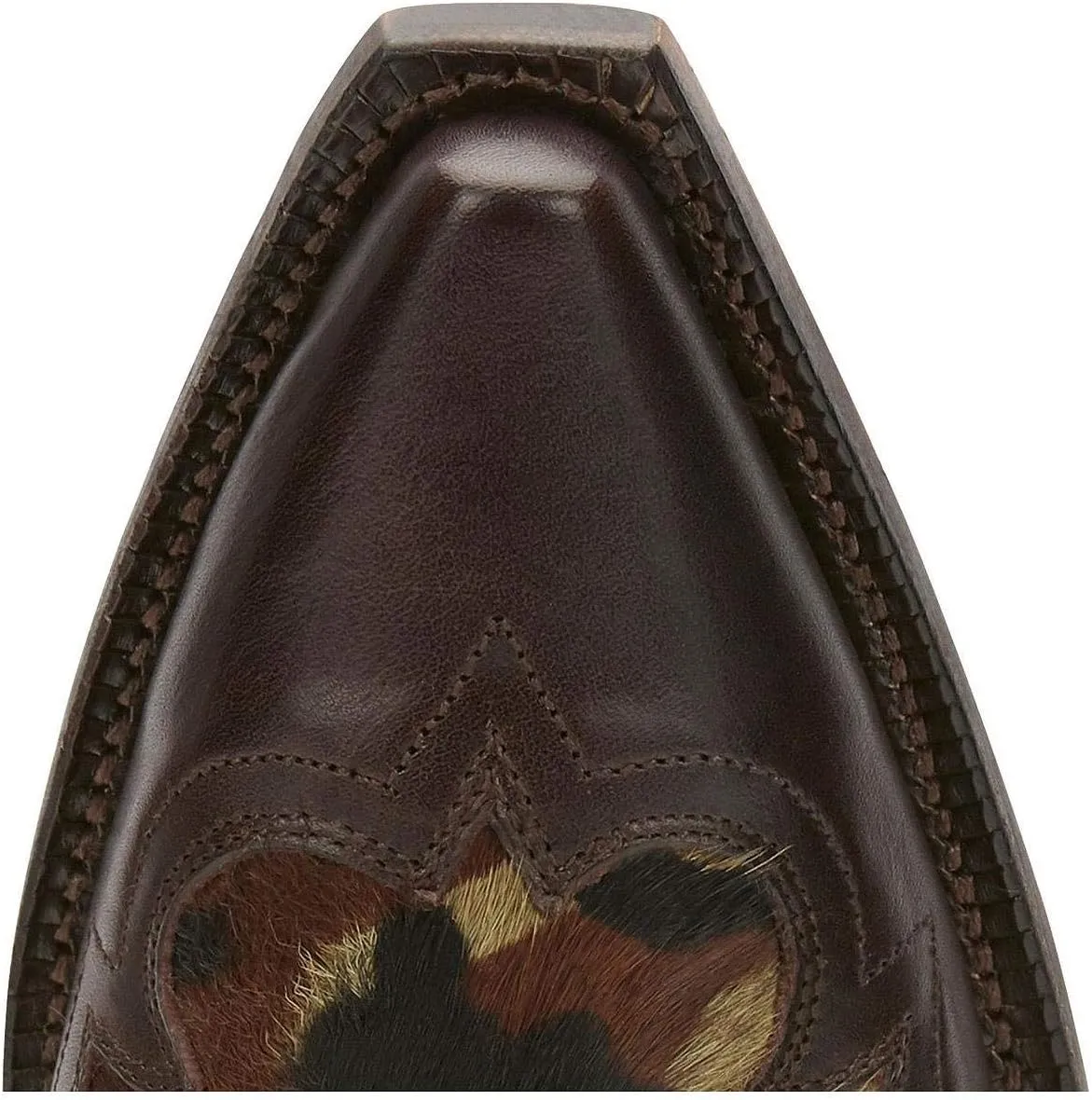 Tony Lama Womens Anahi Camo Snip Toe Casual Boots Ankle Mid Heel 2-3" - Brown