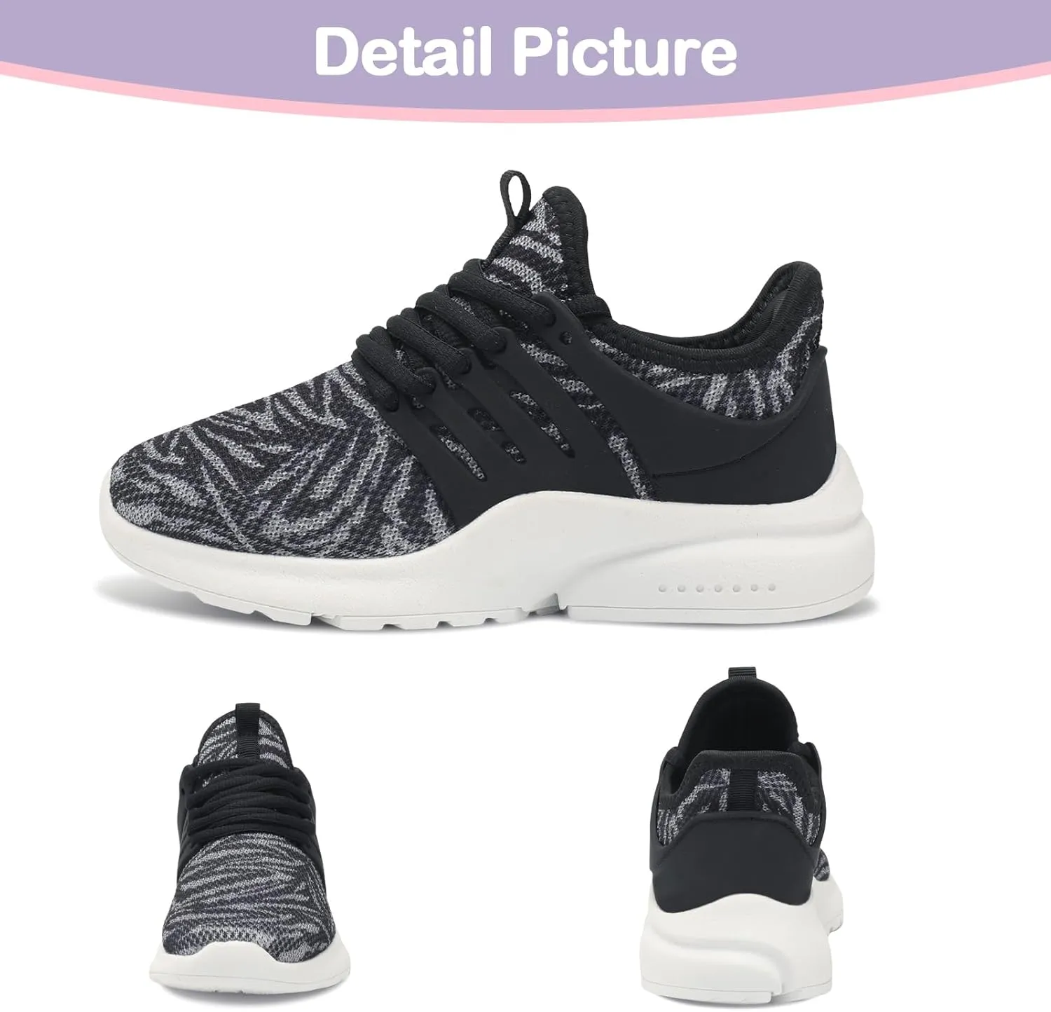 Troadlop Kids Sneaker Lightweight Breathable Running Tennis Boys Girls Shoes