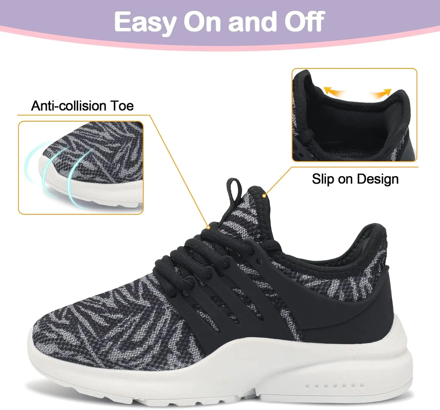 Troadlop Kids Sneaker Lightweight Breathable Running Tennis Boys Girls Shoes
