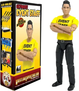Ultimate Event Staff Worker with Deluxe Articulation for Wrestling Action Figures