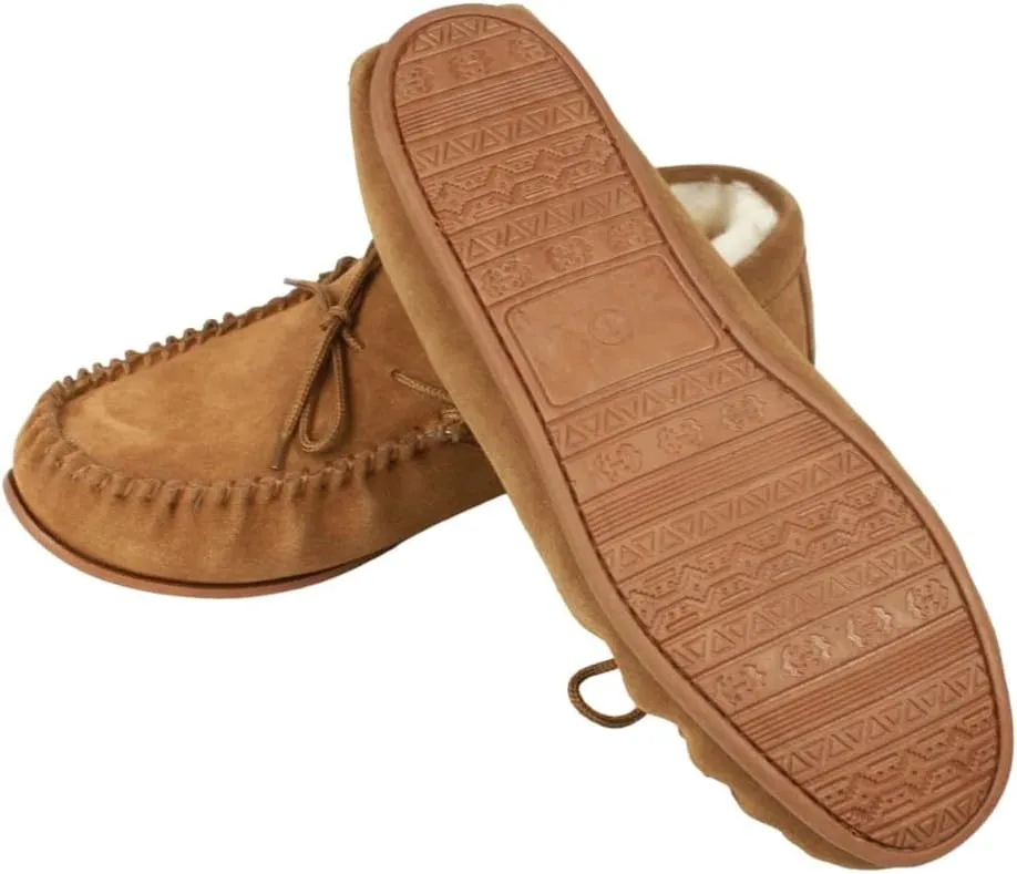 Unisex Adult Steve Sheepskin Hard Sole Moccasins